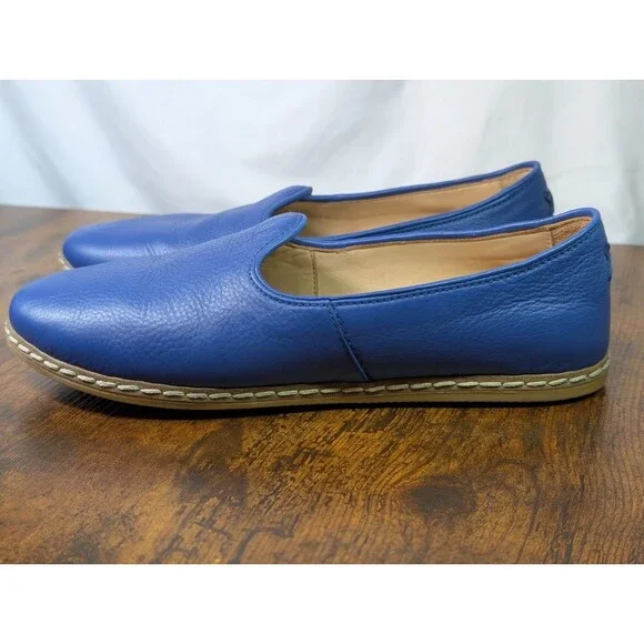 Charix Slip-On Cobalt Blue Leather Shoes Womens US 11/Eu 42 Travel Work Casual - Picture 2 of 11